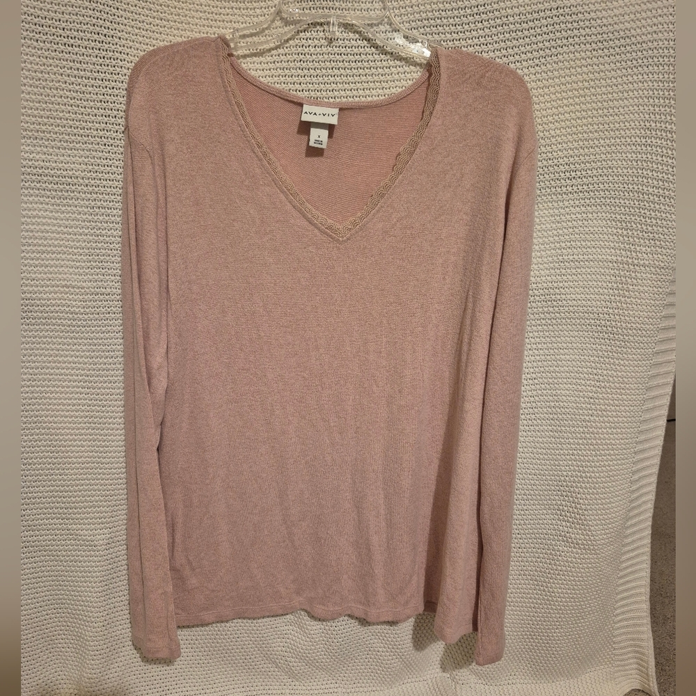 Blush Pink Lace Longsleeve